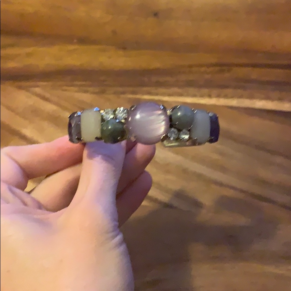 LOFT Purple/gray stone cuff